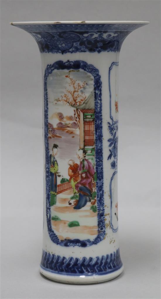 A Chinese Mandarin vase, 18th century